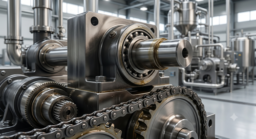 Equipamentos industriais em ambiente de produção